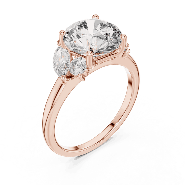 Oval Diamond Solitaire Brilliance Engagement Ring Gold 18K | Lab Grown | Driona Jewels