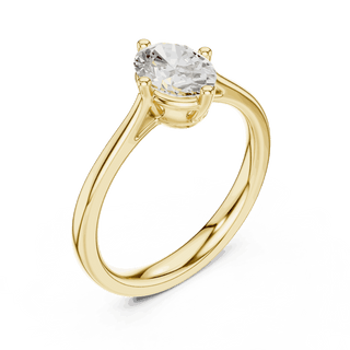 Oval Diamond Solitaire Brilliance Engagement Ring Rose Gold 18K | Lab Grown | Driona Jewels
