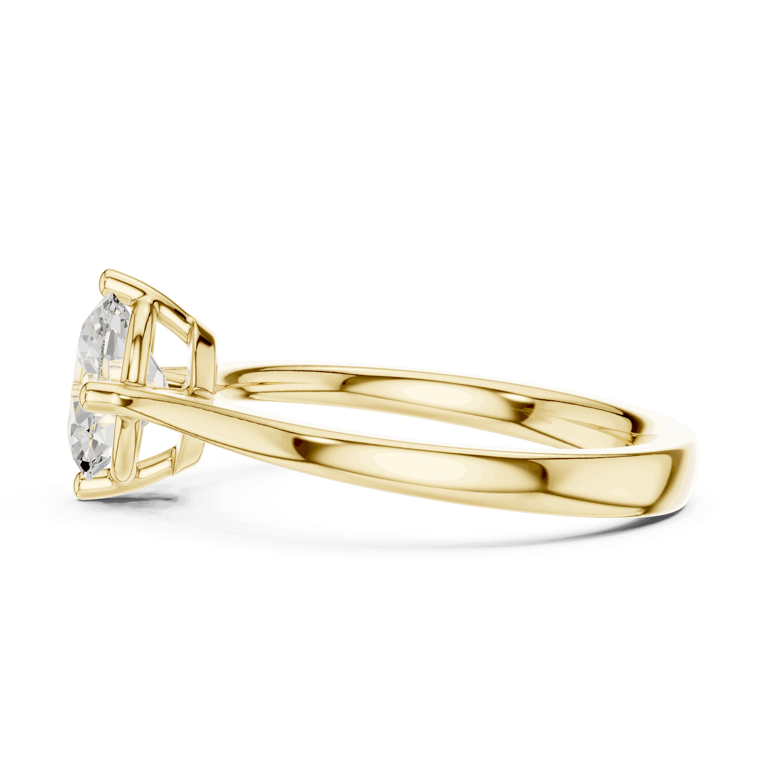 Oval Diamond Solitaire Brilliance Engagement Ring Rose Gold 18K | Lab Grown | Driona Jewels