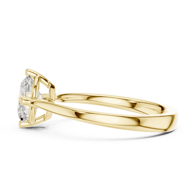 Oval Diamond Solitaire Brilliance Engagement Ring Rose Gold 18K | Lab Grown | Driona Jewels