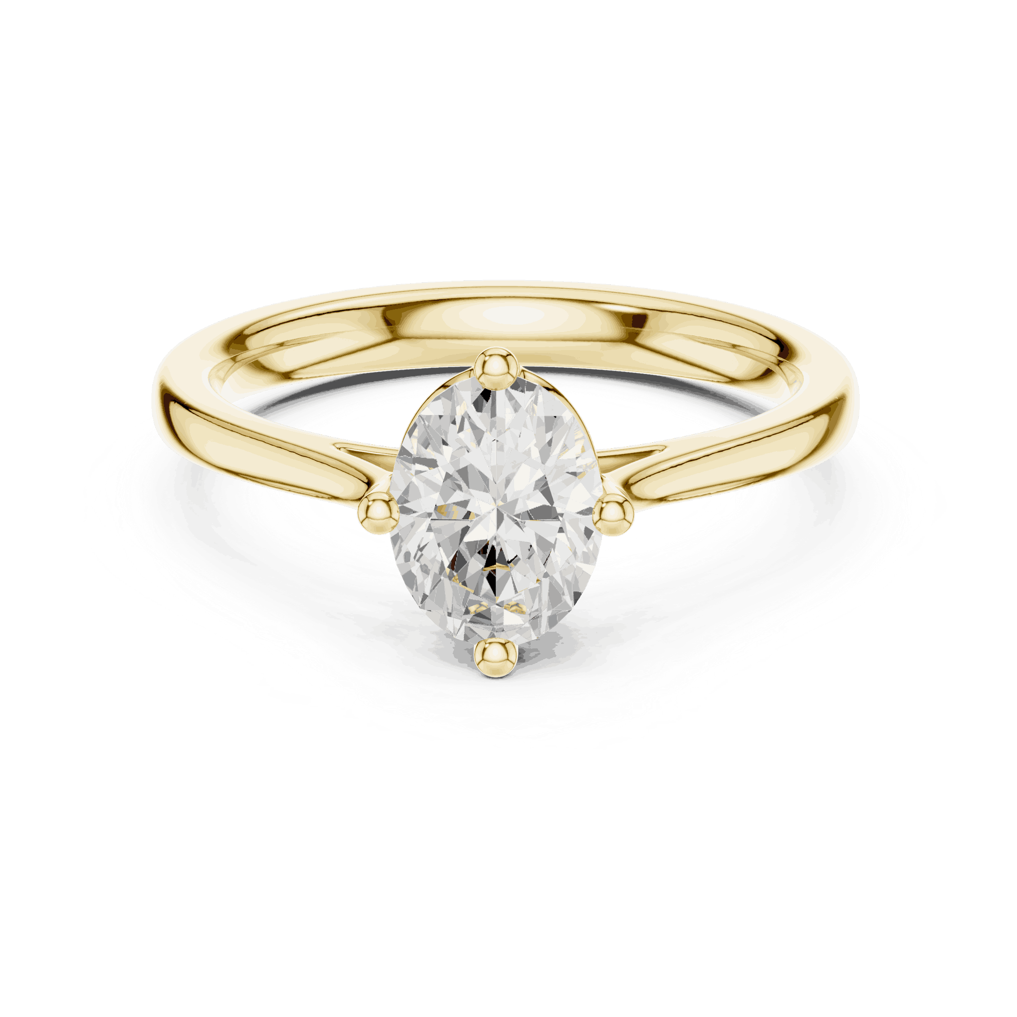 Oval Diamond Solitaire Brilliance Engagement Ring Rose Gold 18K | Lab Grown | Driona Jewels