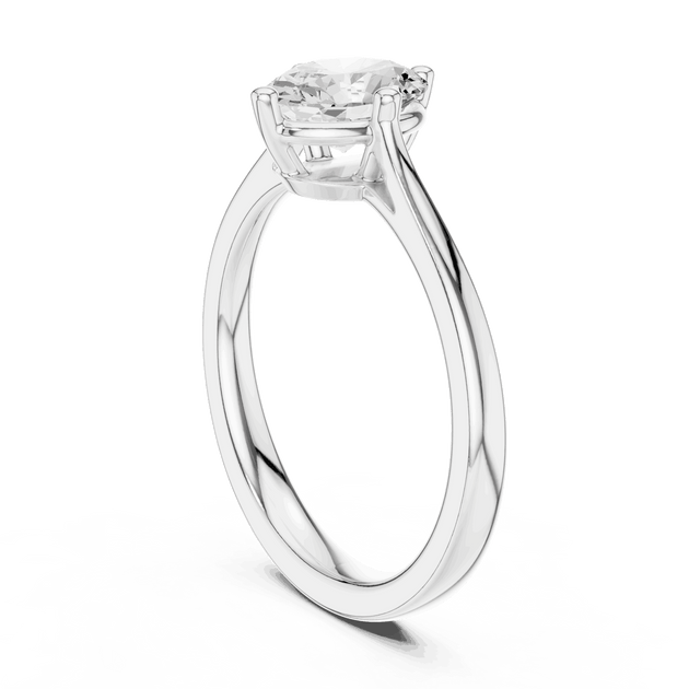 Oval Diamond Solitaire Brilliance Engagement Ring Rose Gold 18K | Lab Grown | Driona Jewels