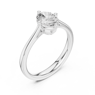 Oval Diamond Solitaire Brilliance Engagement Ring Rose Gold 18K | Lab Grown | Driona Jewels