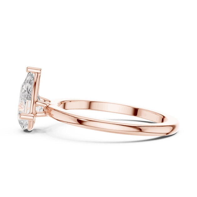 Pear Cut Solitaire Engagement Ring - Timeless Elegance