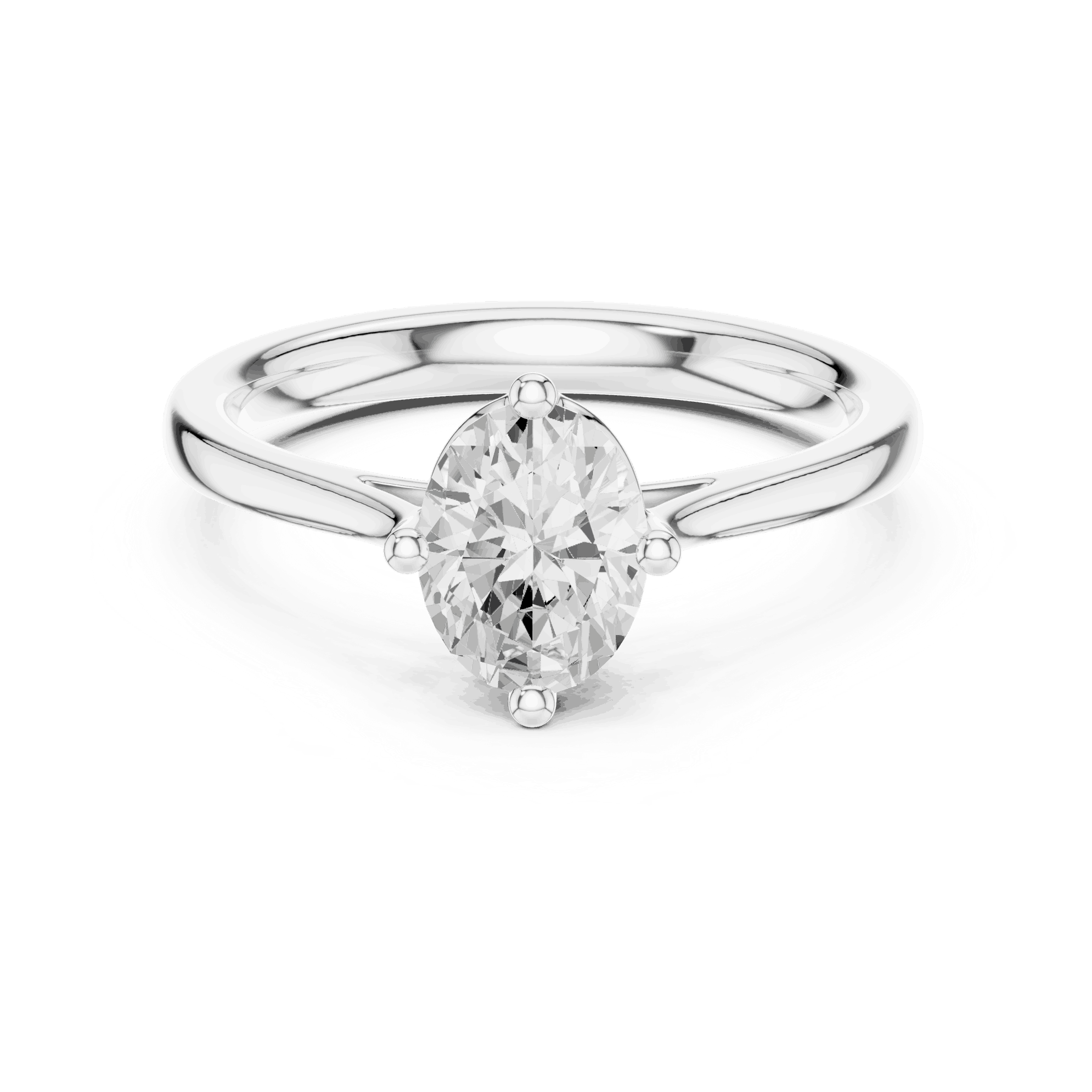 Oval Diamond Solitaire Brilliance Engagement Ring Rose Gold 18K | Lab Grown | Driona Jewels