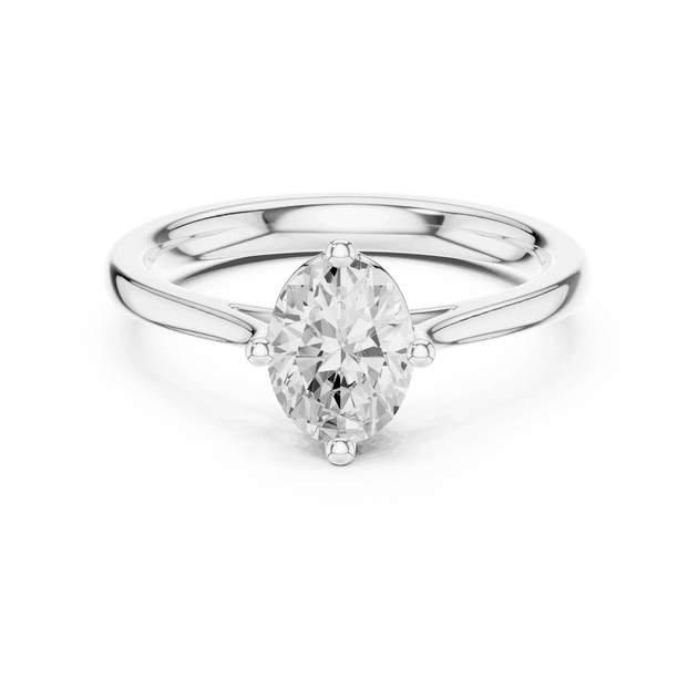 Oval Diamond Solitaire Brilliance Engagement Ring Rose Gold 18K | Lab Grown | Driona Jewels