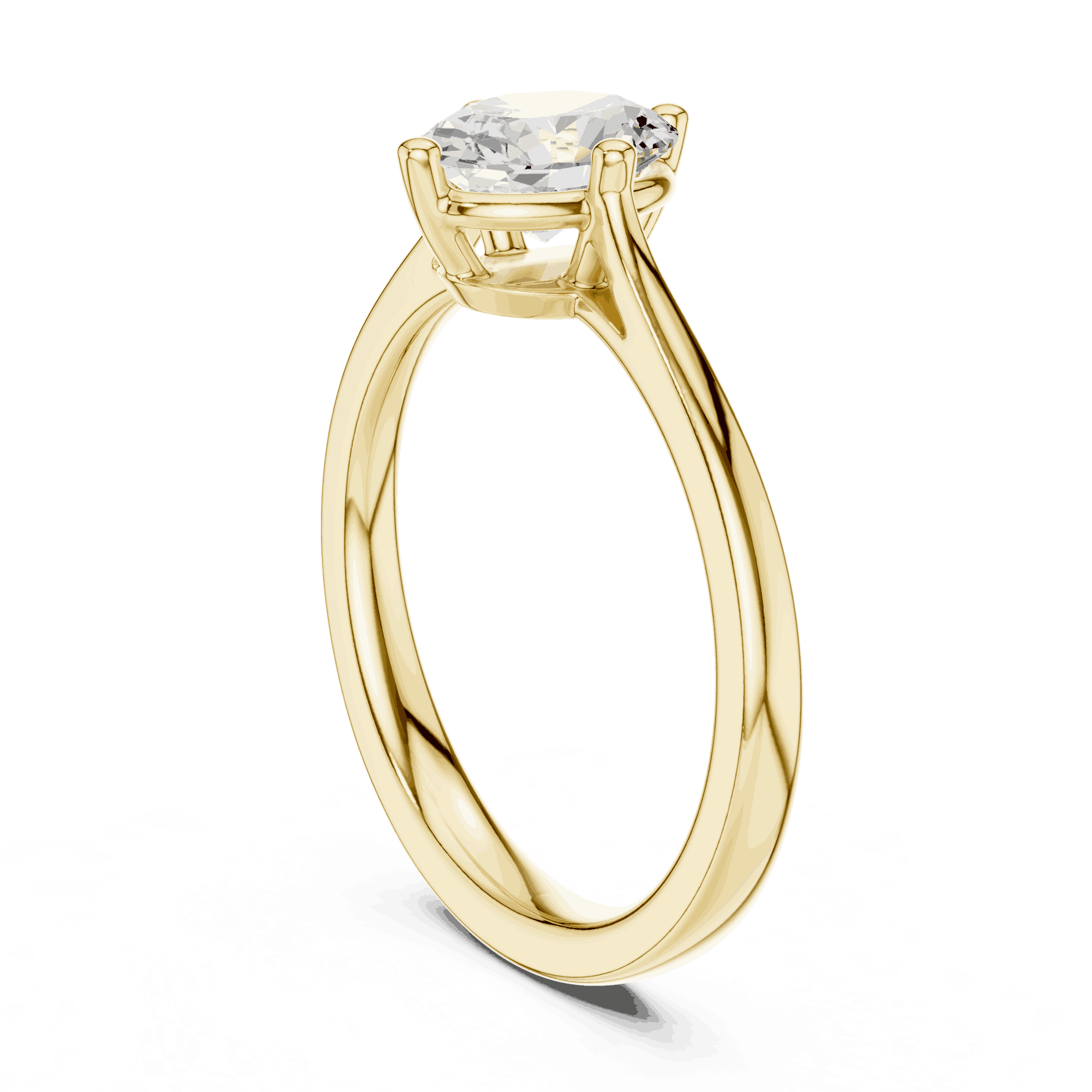 Oval Diamond Solitaire Brilliance Engagement Ring Rose Gold 18K | Lab Grown | Driona Jewels