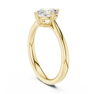 Oval Diamond Solitaire Brilliance Engagement Ring Rose Gold 18K | Lab Grown | Driona Jewels