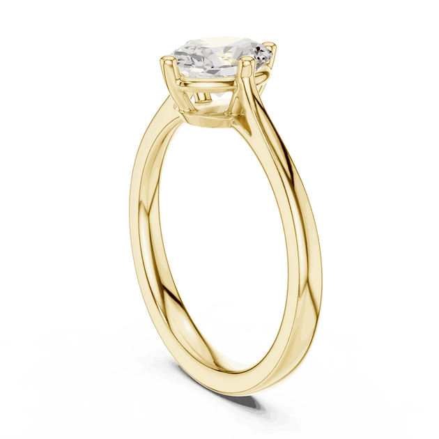 Oval Diamond Solitaire Brilliance Engagement Ring Rose Gold 18K | Lab Grown | Driona Jewels