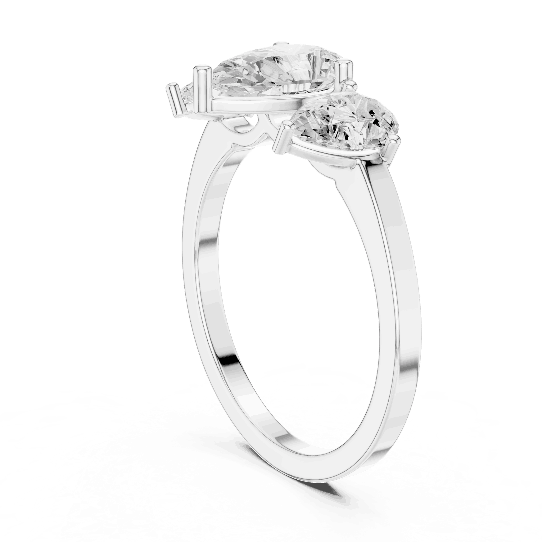 Oval Diamond Toi Et Moi Engagement Ring Rose Gold 18K | Lab Grown | Driona Jewels