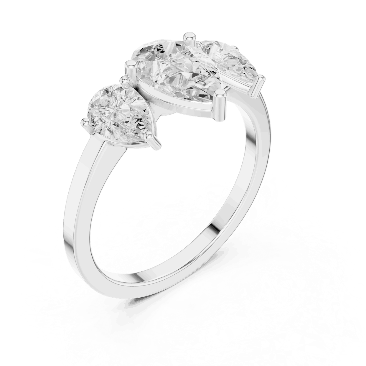 Oval Diamond Toi Et Moi Engagement Ring Rose Gold 18K | Lab Grown | Driona Jewels
