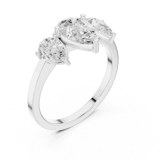 Oval Diamond Toi Et Moi Engagement Ring Rose Gold 18K | Lab Grown | Driona Jewels