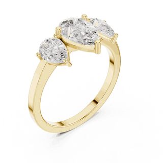 Oval Diamond Toi Et Moi Engagement Ring Rose Gold 18K | Lab Grown | Driona Jewels