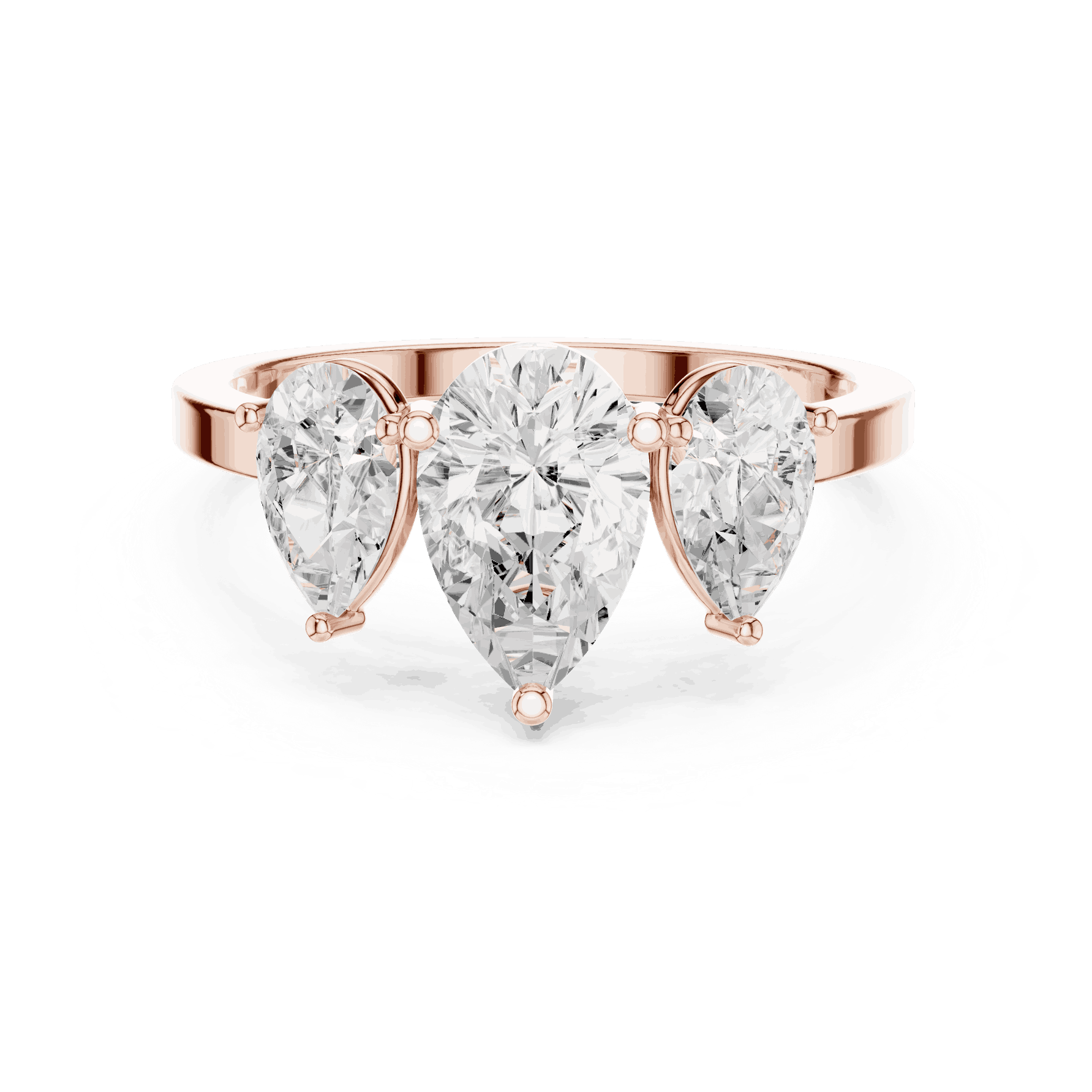 Oval Diamond Toi Et Moi Engagement Ring Rose Gold 18K | Lab Grown | Driona Jewels