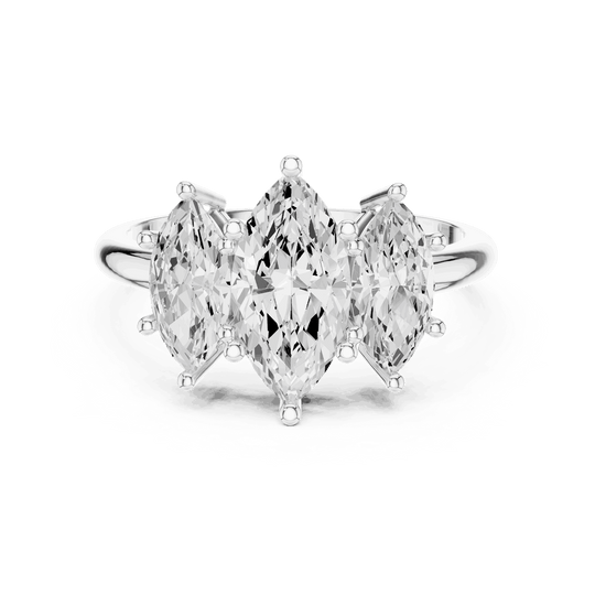 Oval Diamond Toi Et Moi Pear Engagement Ring Rose Gold 18K | Lab Grown | Driona Jewels