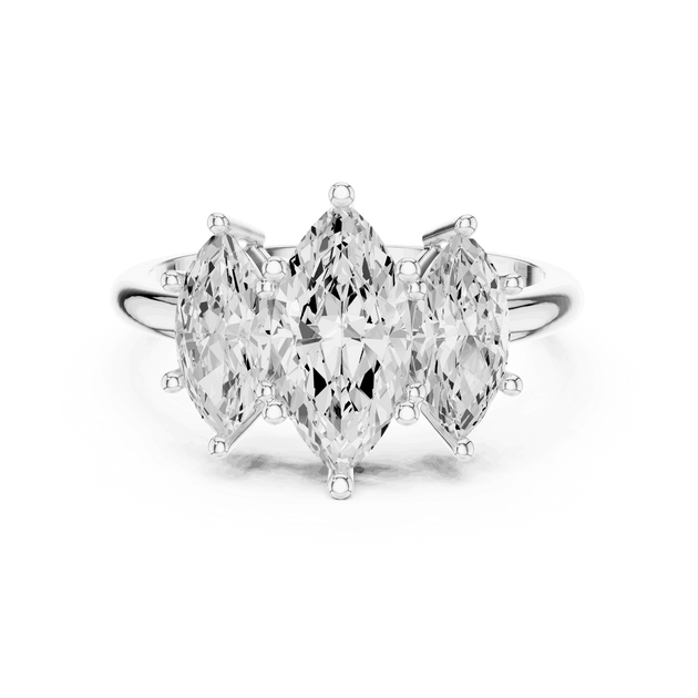 Oval Diamond Toi Et Moi Pear Engagement Ring Rose Gold 18K | Lab Grown | Driona Jewels
