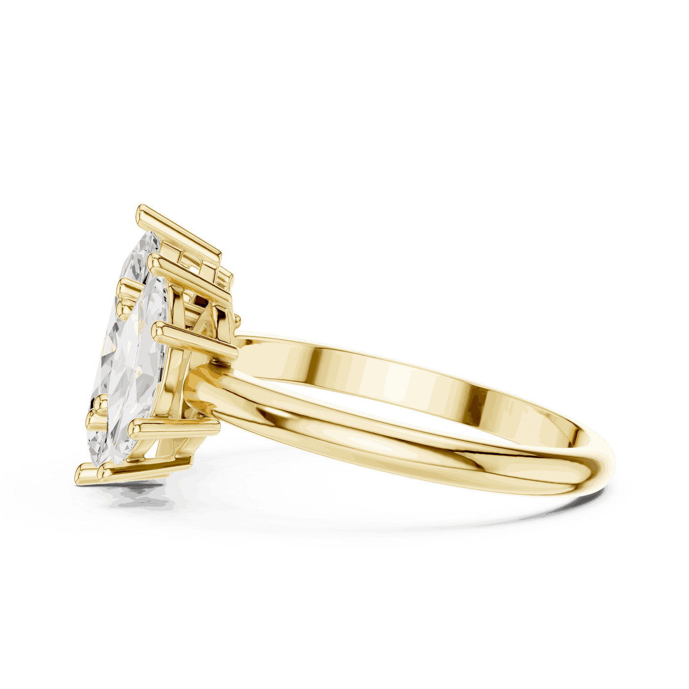 Oval Diamond Toi Et Moi Pear Engagement Ring Rose Gold 18K | Lab Grown | Driona Jewels