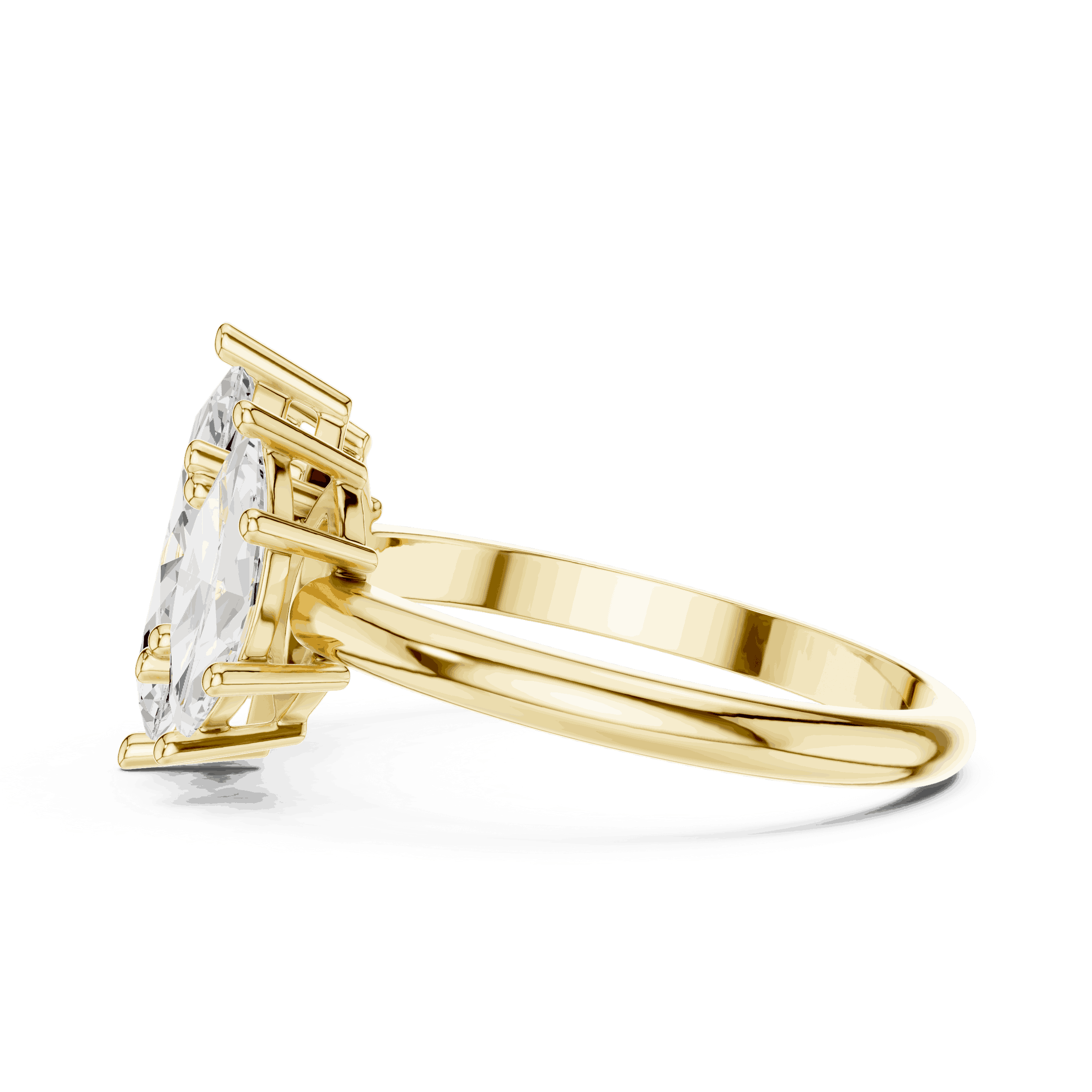 Oval Diamond Toi Et Moi Pear Engagement Ring Rose Gold 18K | Lab Grown | Driona Jewels