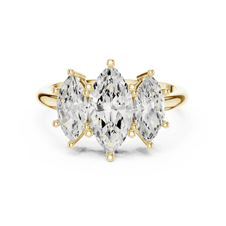 Oval Diamond Toi Et Moi Pear Engagement Ring Rose Gold 18K | Lab Grown | Driona Jewels