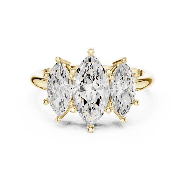 Oval Diamond Toi Et Moi Pear Engagement Ring Rose Gold 18K | Lab Grown | Driona Jewels