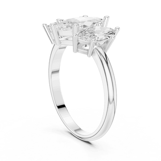 Oval Diamond Toi Et Moi Pear Engagement Ring Rose Gold 18K | Lab Grown | Driona Jewels
