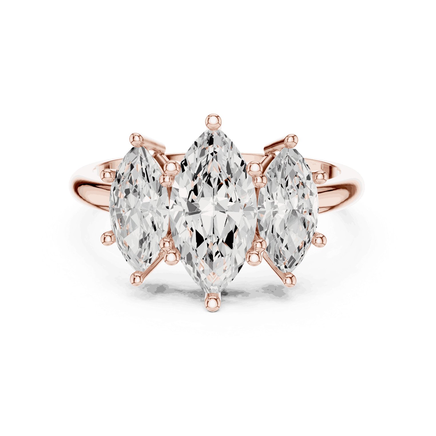 Oval Diamond Toi Et Moi Pear Engagement Ring Rose Gold 18K | Lab Grown | Driona Jewels