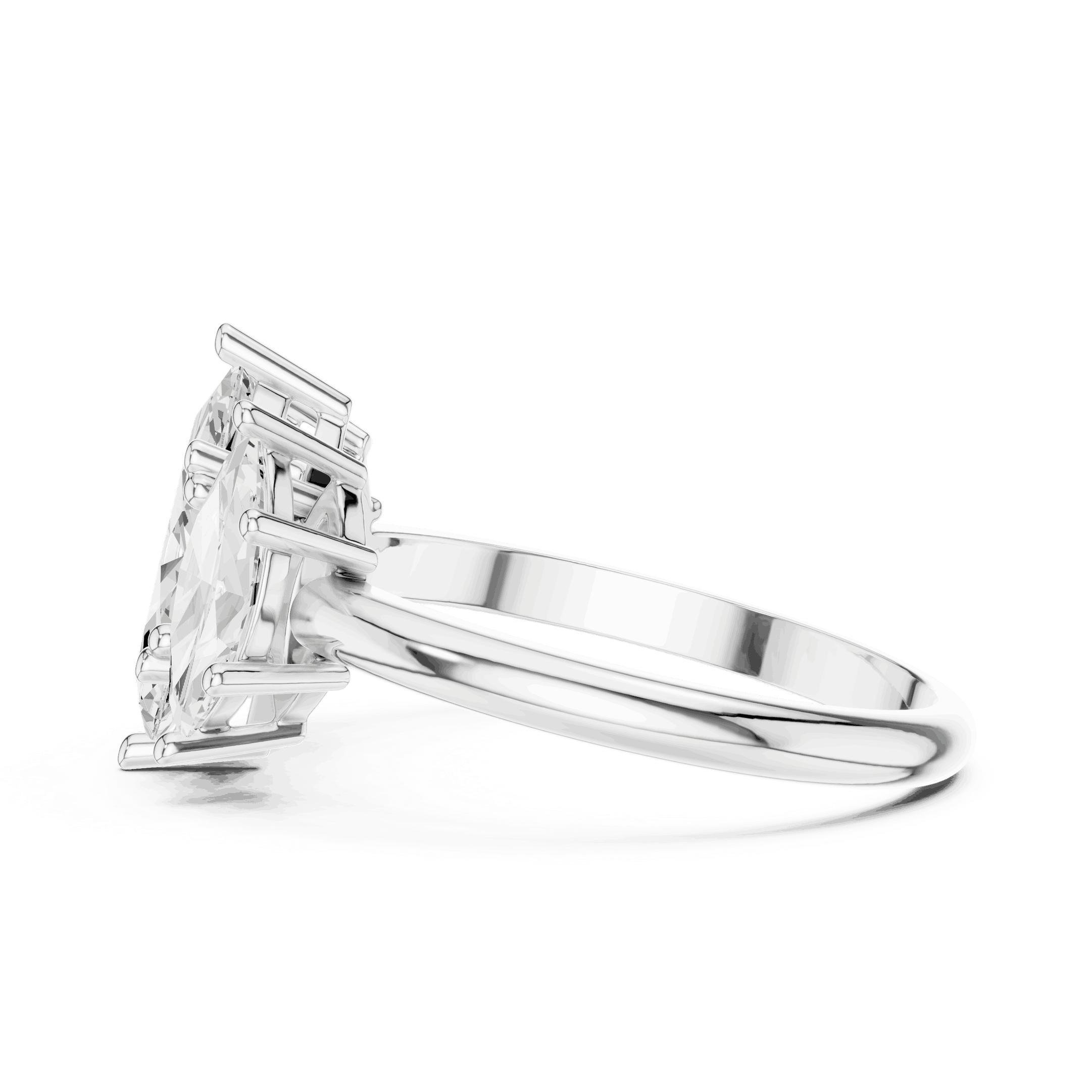 Oval Diamond Toi Et Moi Pear Engagement Ring Rose Gold 18K | Lab Grown | Driona Jewels