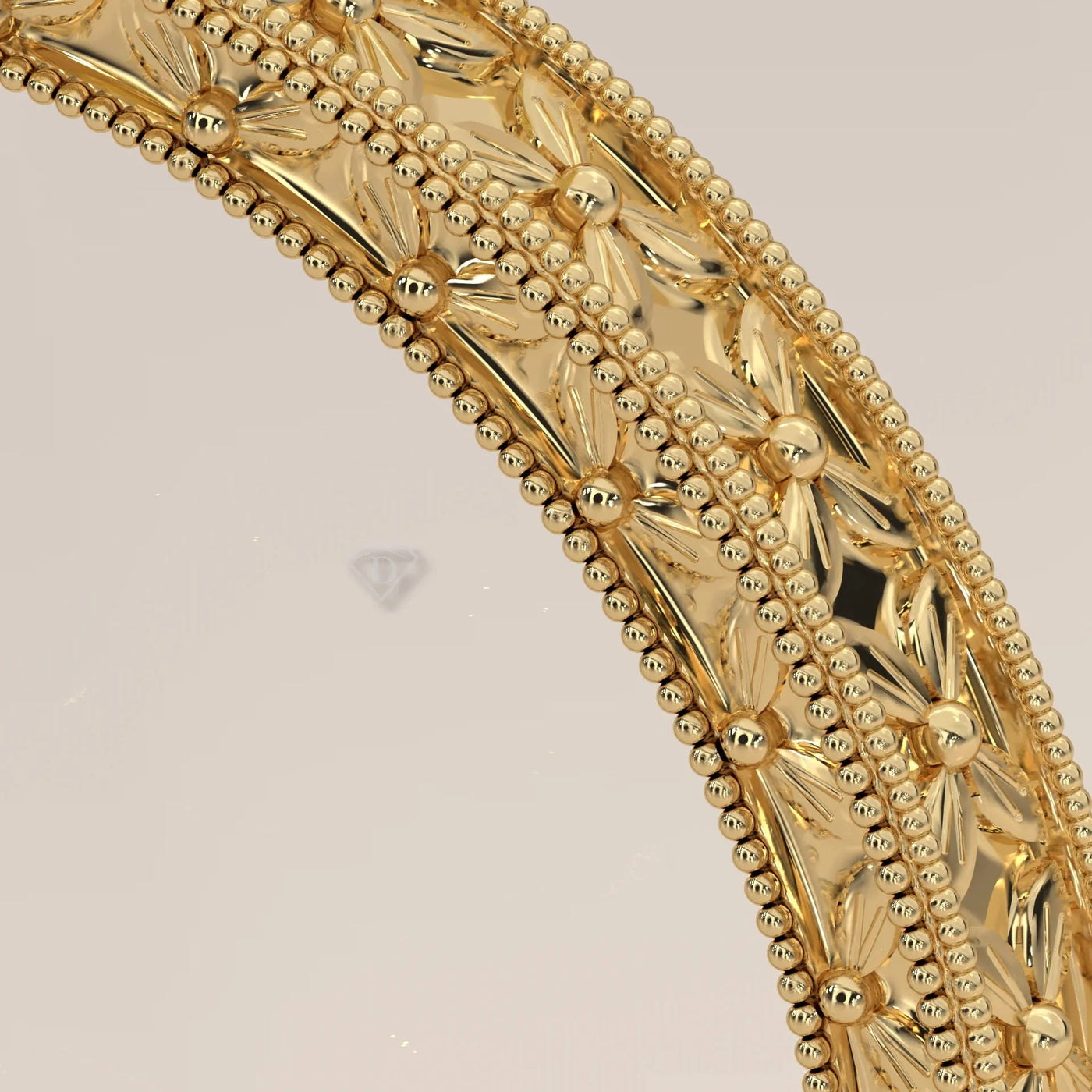 Angle View: Oval Diamond Ring with Solitaire Setting in Yellow Gold – Lab Grown – Driona Jewels