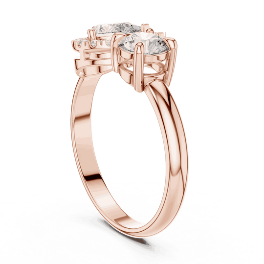 Driona Jewels Toi Et Moi Diamond Ring | Pear & Round Engagement Ring