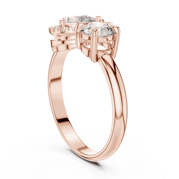 Driona Jewels Toi Et Moi Diamond Ring | Pear & Round Engagement Ring