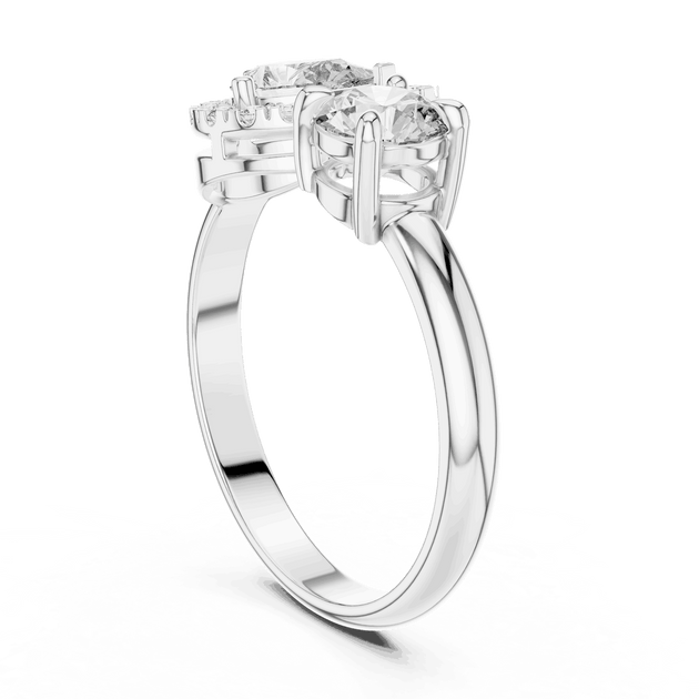 Driona Jewels Toi Et Moi Diamond Ring | Pear & Round Engagement Ring