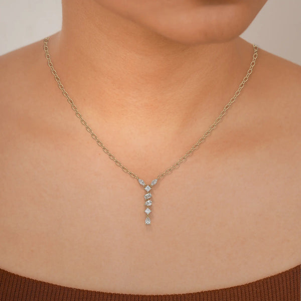 pendant diamond gold 14k front
