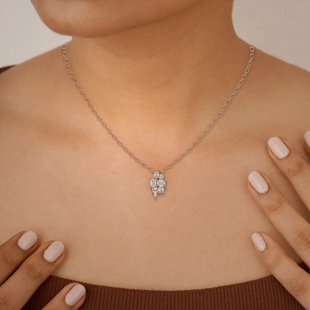pendant diamond gold 18k front