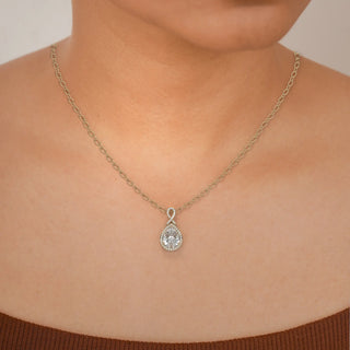 pendant diamond gold base front