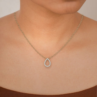 pendant diamond gold base front