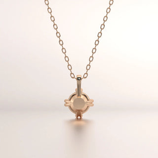pendant diamond rose gold 18k front