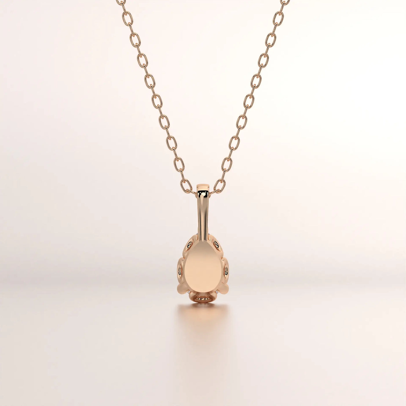 pendant diamond rose gold 18k front