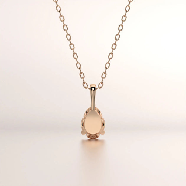pendant diamond rose gold 18k front