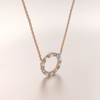 pendant diamond rose gold base classic
