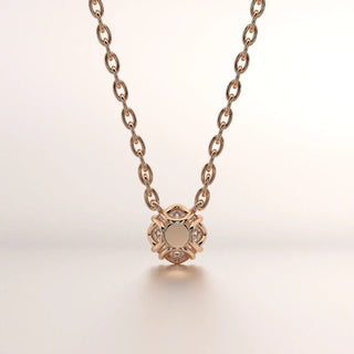 pendant diamond rose gold base classic