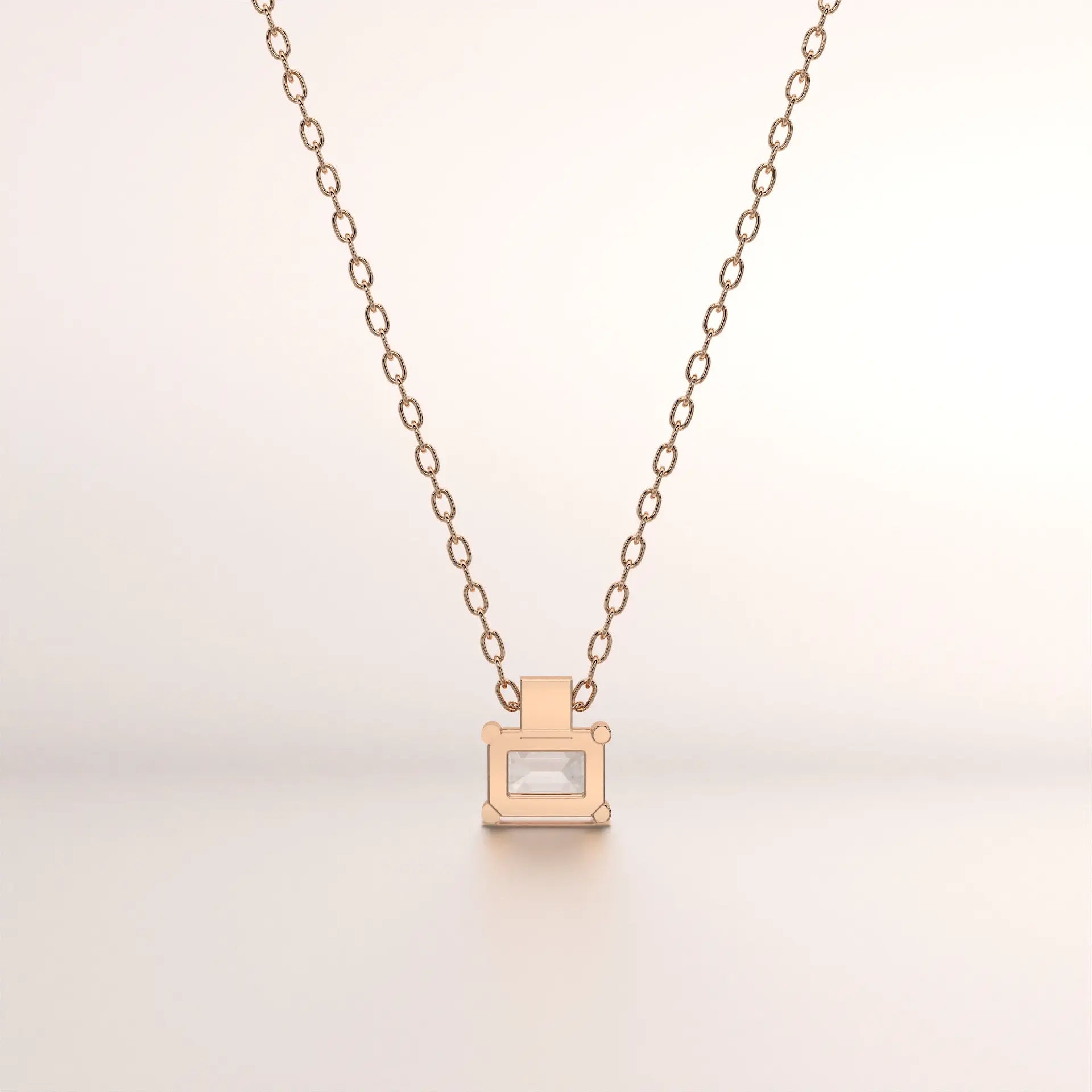 pendant gemstone gemstone rose gold base front