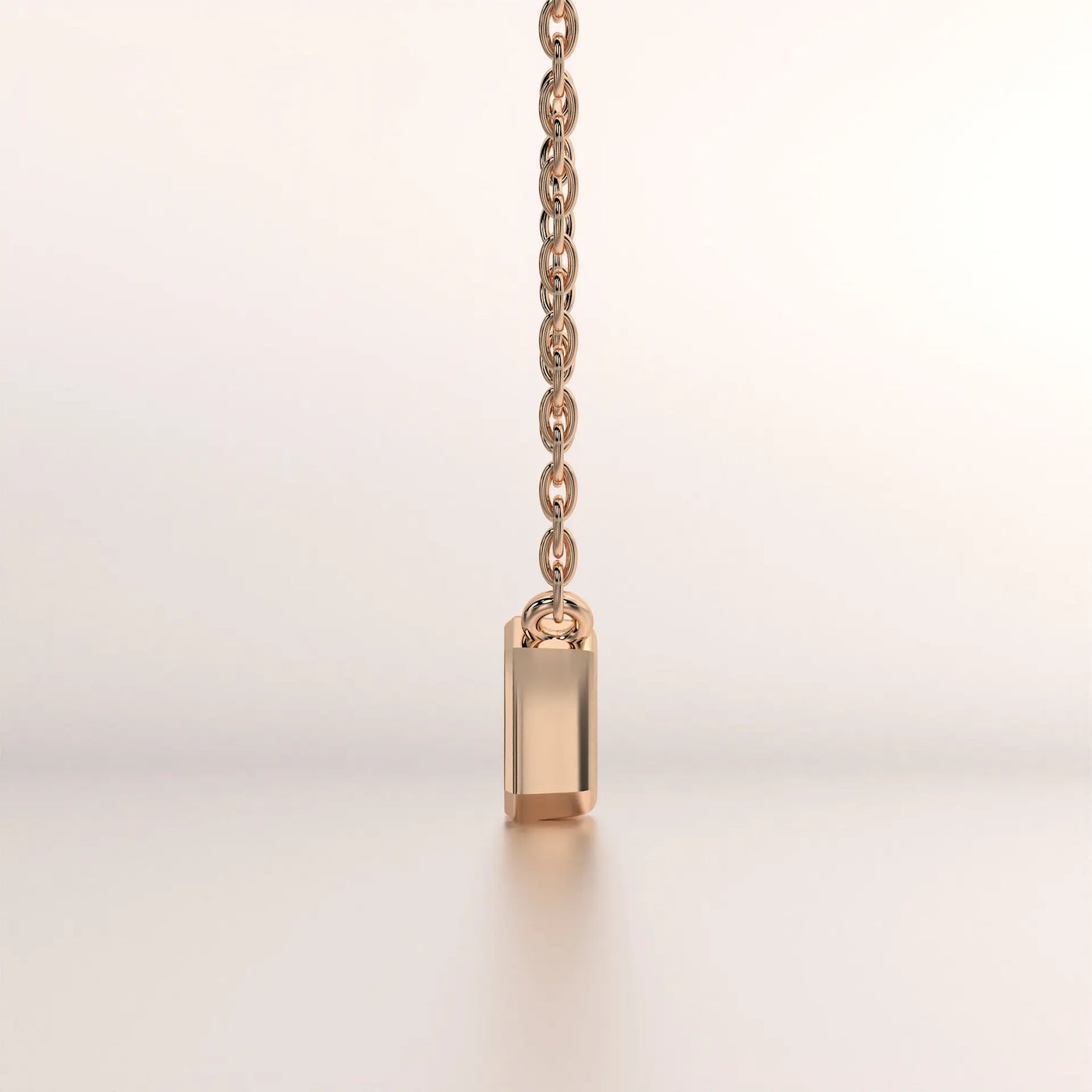 pendant metal none rose gold base front