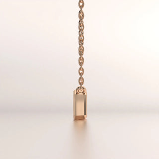 pendant metal none rose gold base front