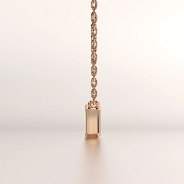 pendant metal none rose gold base front