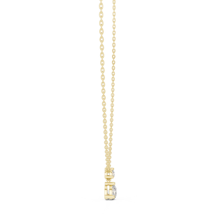 Front: Radiant Diamond Pendant with Prong Setting in 14k Yellow Gold - Lab Grown - Driona Jewels