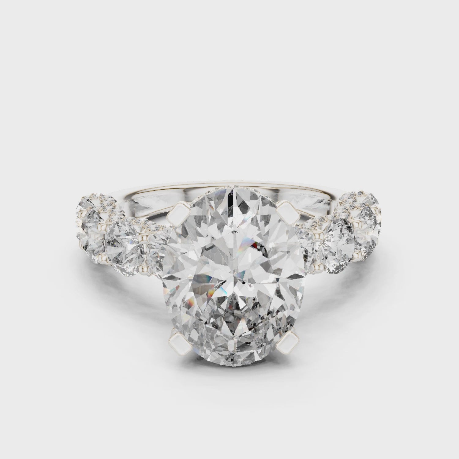 rosegold-whitegold-yellowgold-18k-diamond-halo-floralcluster-engagement-ring-360view-luxury