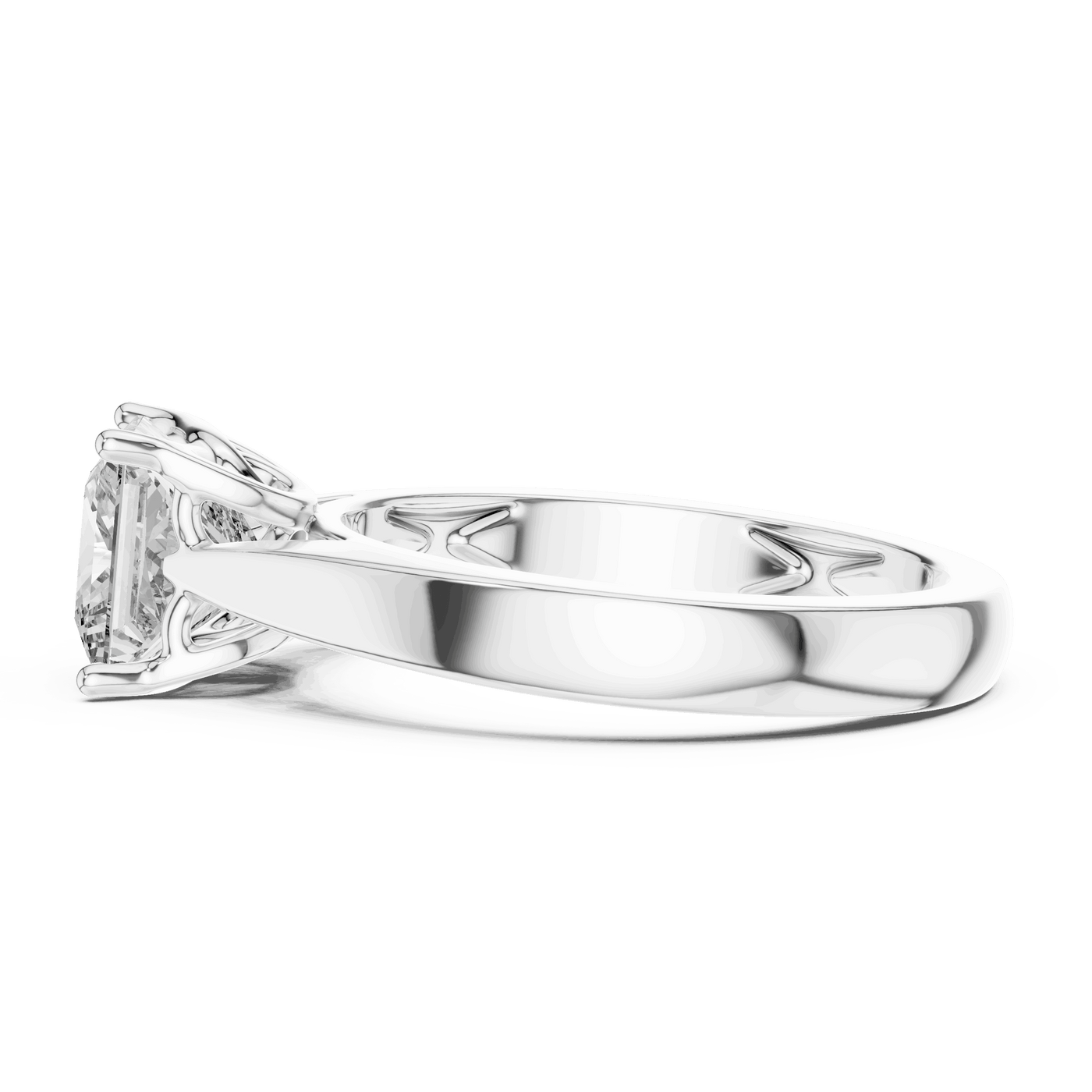 Princess Cut Lab Grown Diamond Solitaire Engagement Ring