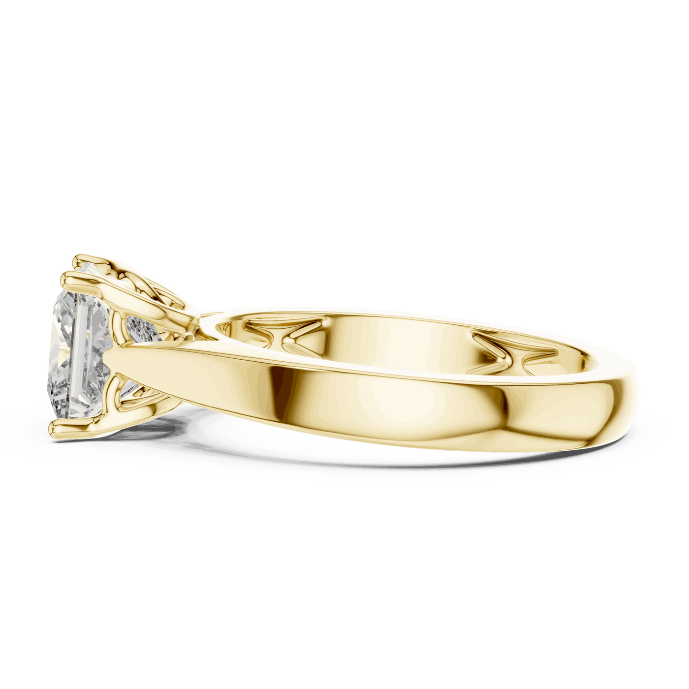 Princess Cut Lab Grown Diamond Solitaire Engagement Ring