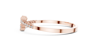 Side-Profile: Baguette Diamond Ring with Channel Setting in 14k Rose Gold - Lab Grown - Driona Jewels