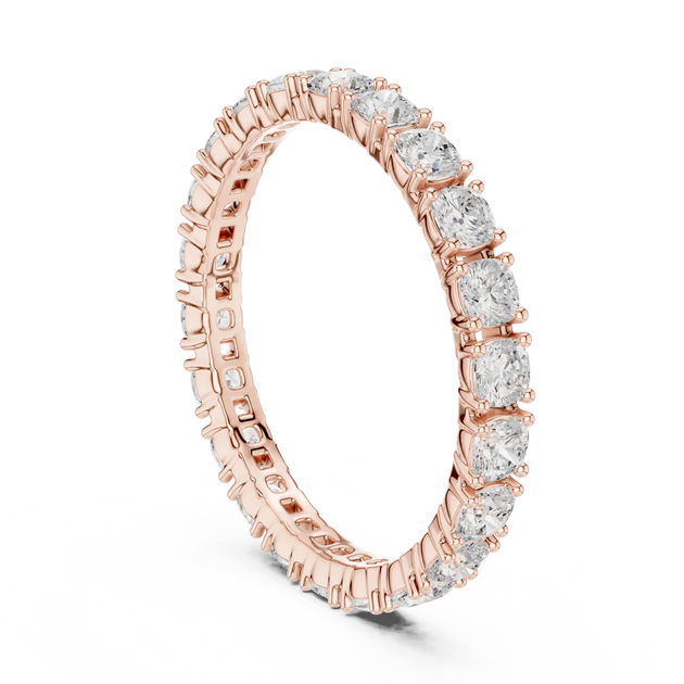 Driona Jewels Round Diamond Full Eternity Ring | Moissanite Solid Gold
